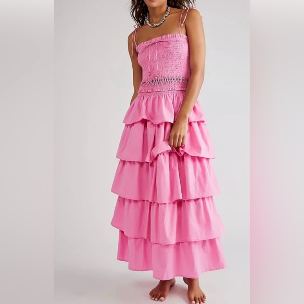Free People Pink Maxi Dress - Picture 8 of 12